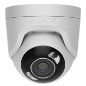 TurretCam HL (8 Mp/4 mm)-W - Caméra IP 85°, éclairage hybride, True WDR, microphone, PoE